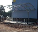 Welbeck cycle shelter for 14 cycles