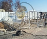 Economy open compound cycle shelter  for 40 bikes 