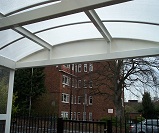 Internal view of bespoke canopy
