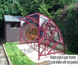 Harlan style 6 Cycle shelter with end panels