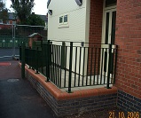 RA08 - School barrier/ hand railing, up to 1000mm height. Guide price with single colour finish £193.90 per linear metre.